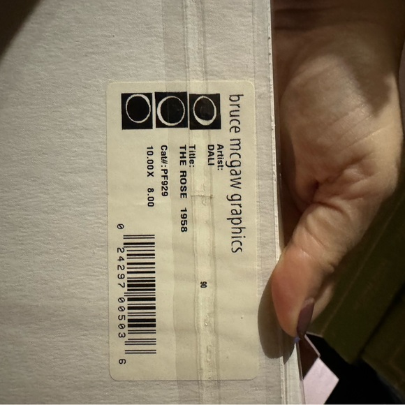 2 8x10 Dali Prints with Matte - The Rose 1958 and The Persistence of Memory - Picture 4 of 4